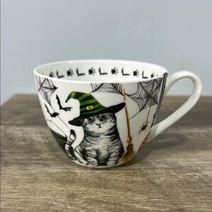 Portobello by Design Bone China Halloween “CREEPY CAT” Mug Designed in England